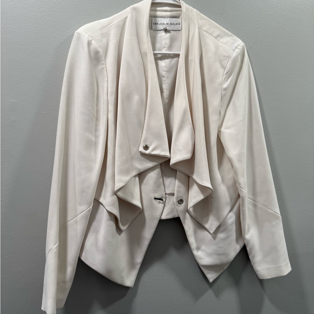 Cream Draped Blazer Chelsea and walker size 6
